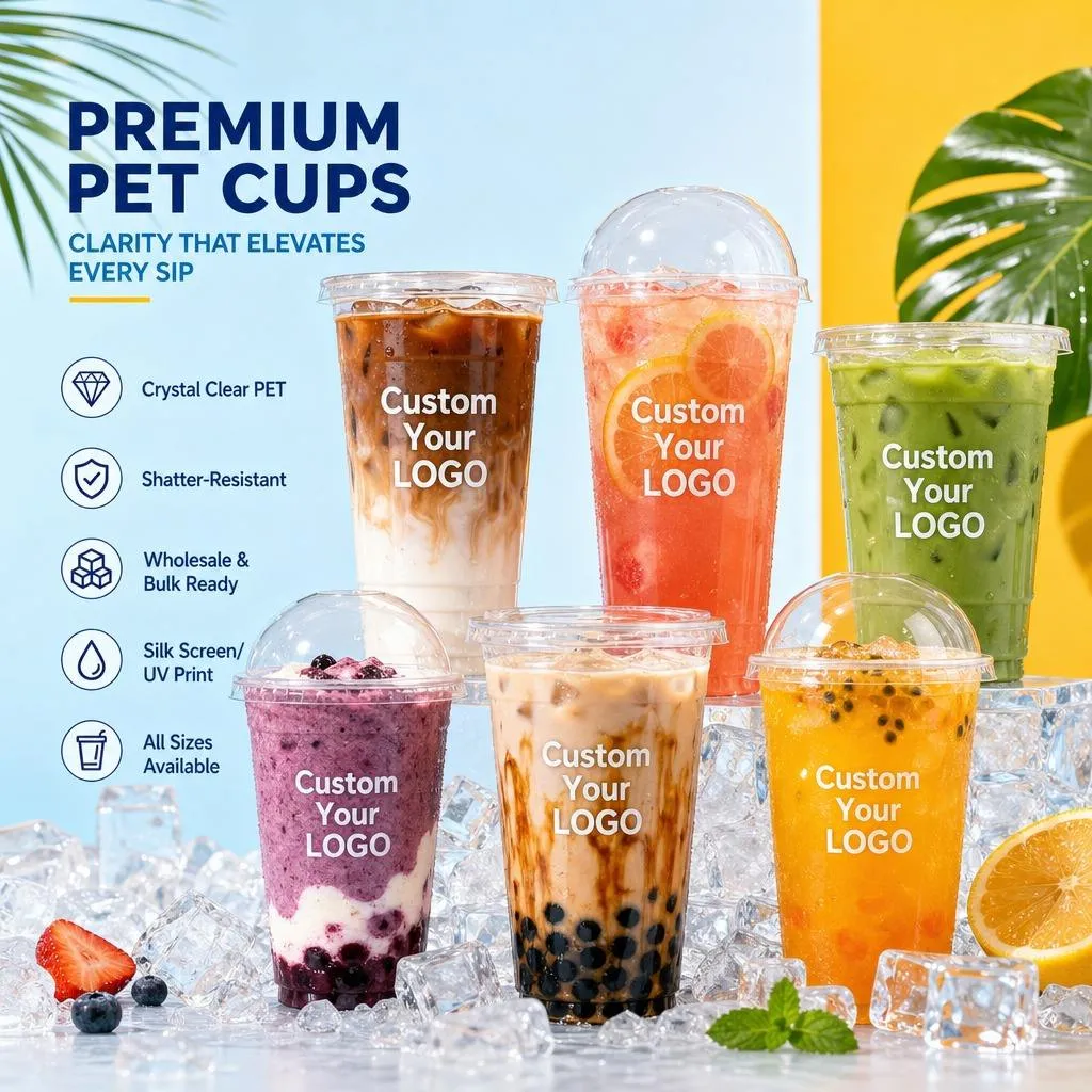 PET Cup with Lid