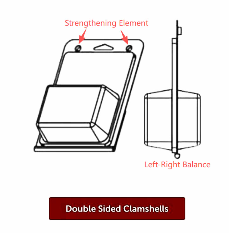 Double Side Clamshell