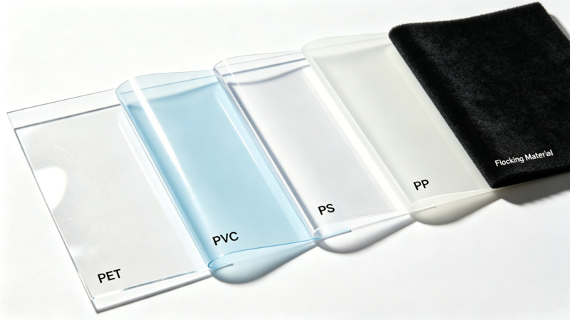 Common Blister Materials: PET, PVC, PP, PS, and Flocking Material